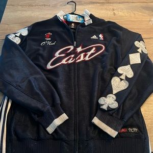 Adidas MIAMI HEAT O’Neal East Conference Jacket Men XL NWT